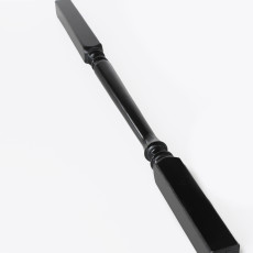 Smooth wooden baluster JM14 900x41x41mm black