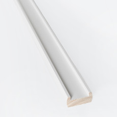 Painted lower stair railing JM40 white