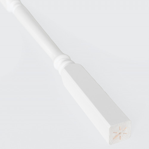 Smooth wooden baluster JM14 900x41x41mm white