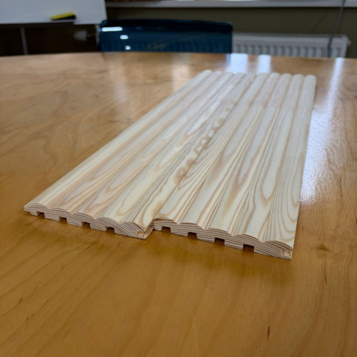 Wall finishing board – wave profile